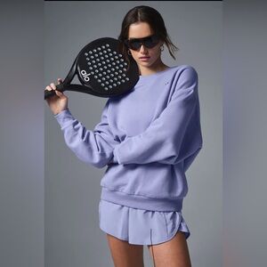 ALO Yoga Accolade Crewneck, Lilac Blue, S
